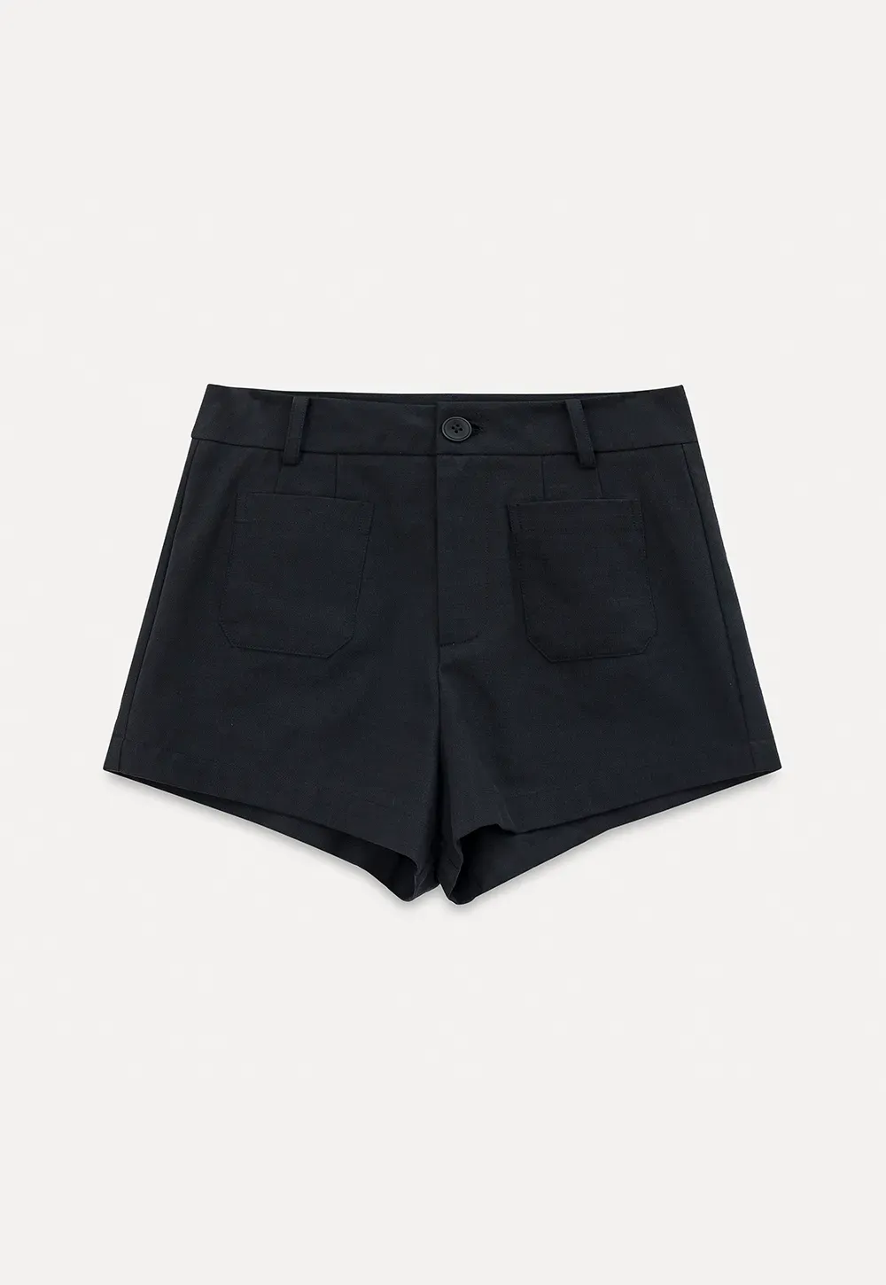 High Waist Tailored Shorts with Front Pocket