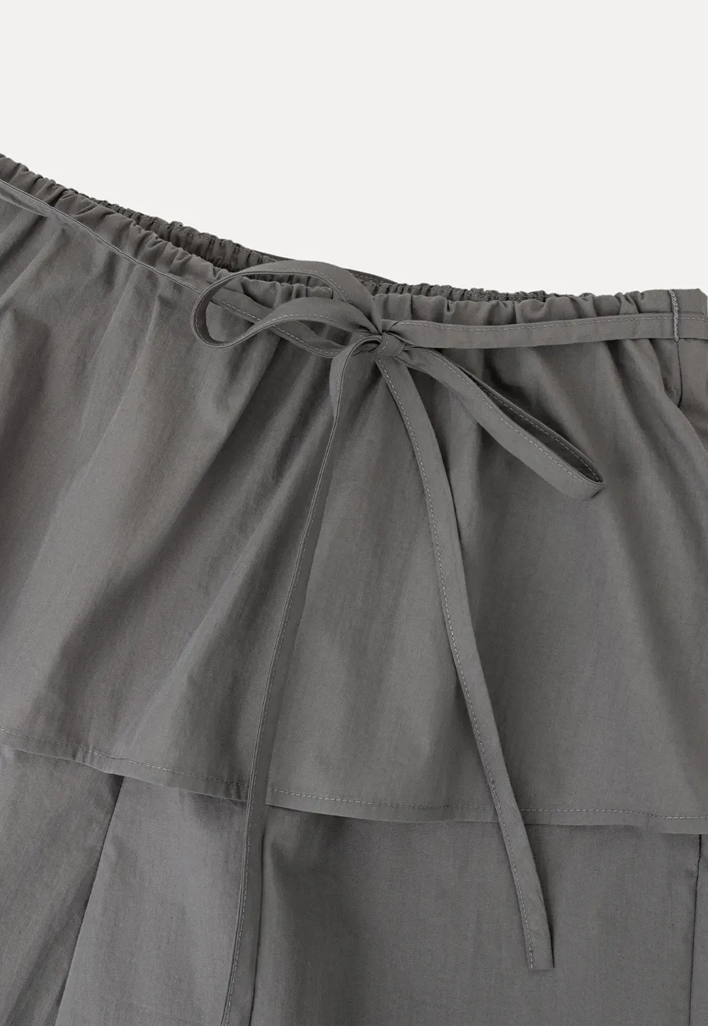 Drawstring Waist Wide Leg Casual Pants