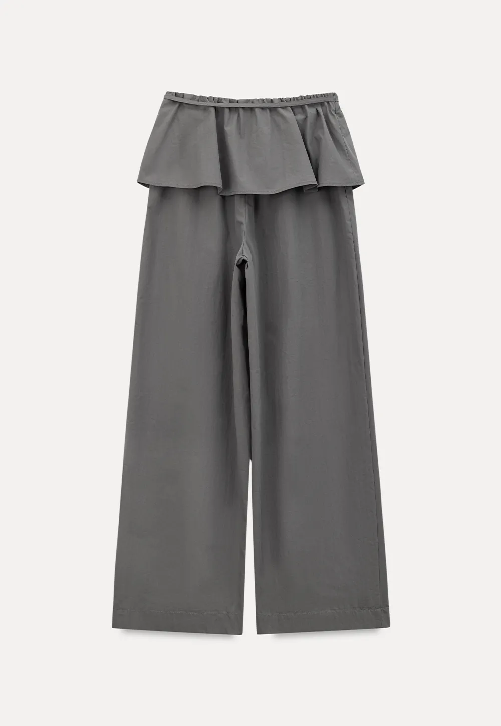 Drawstring Waist Wide Leg Casual Pants