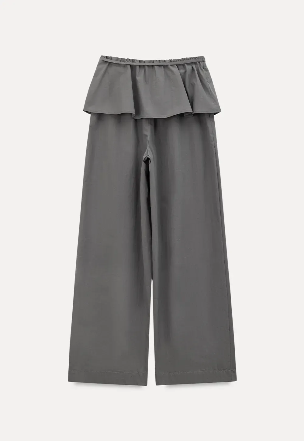 Drawstring Waist Wide Leg Casual Pants