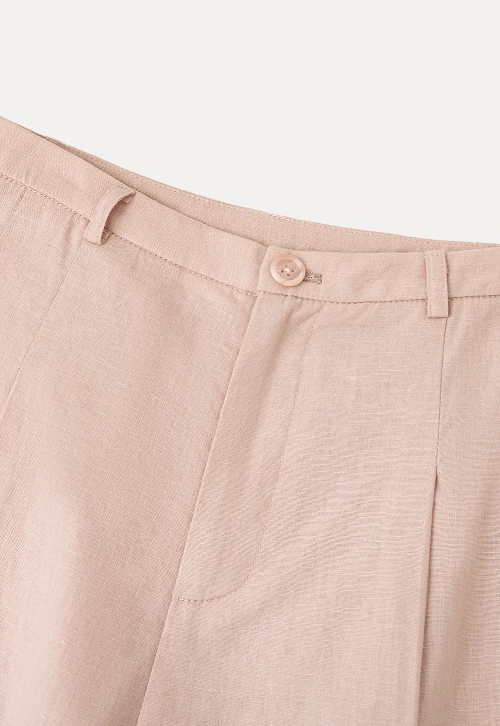 High Waist Pleated Wide Leg Casual Pants