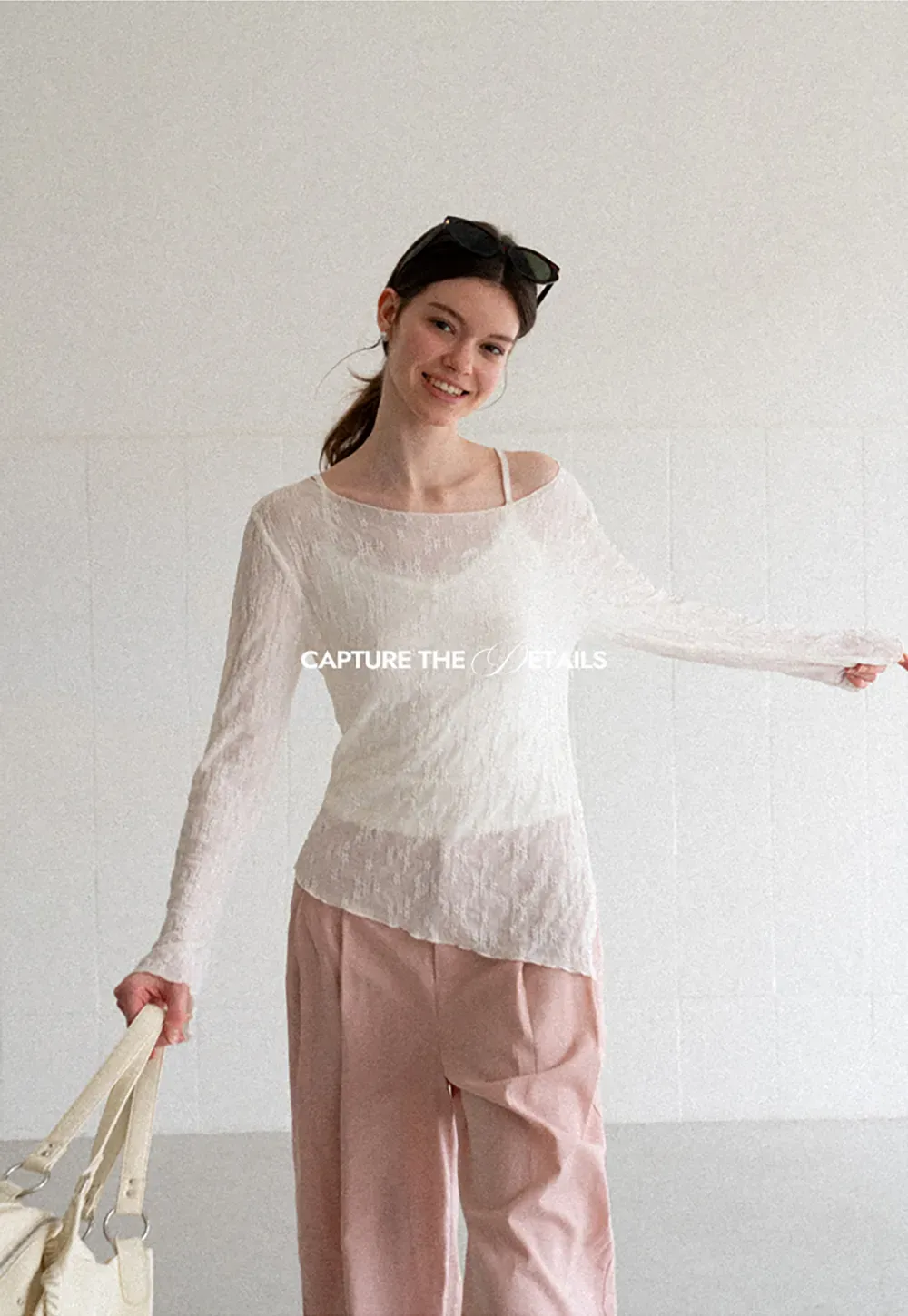 High Waist Pleated Wide Leg Casual Pants
