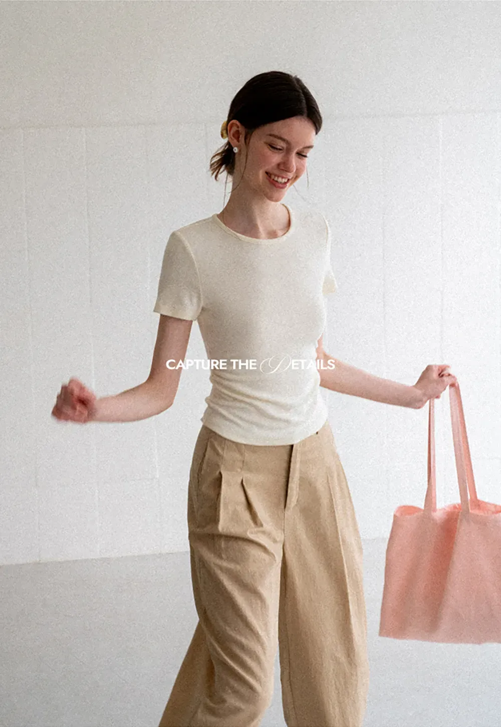High Waist Pleated Wide Leg Casual Pants