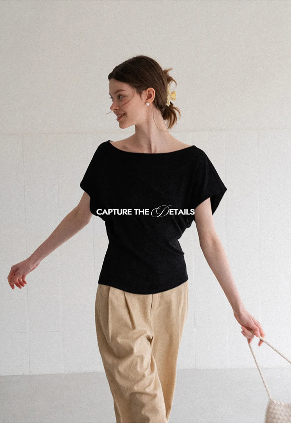 High Waist Pleated Wide Leg Casual Pants