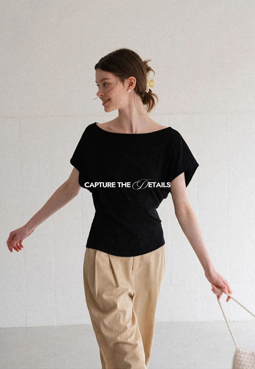 High Waist Pleated Wide Leg Casual Pants