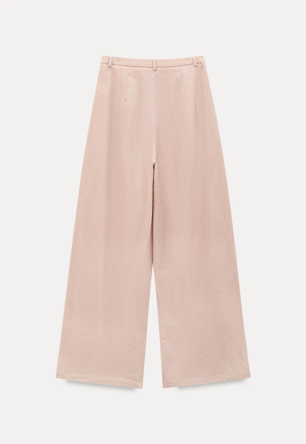High Waist Pleated Wide Leg Casual Pants