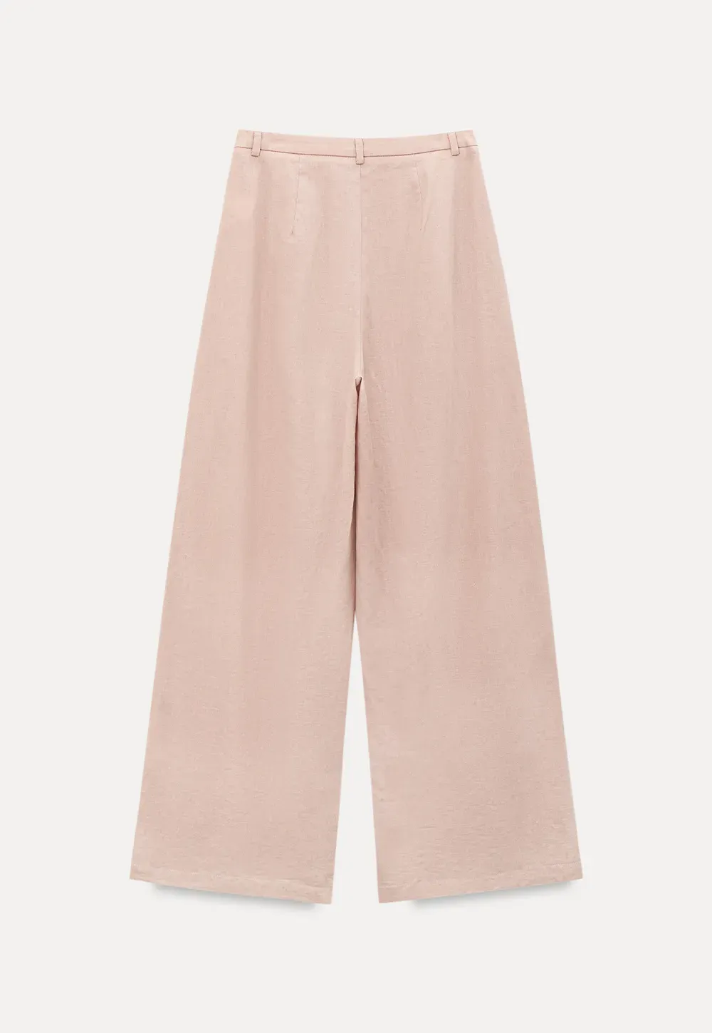 High Waist Pleated Wide Leg Casual Pants
