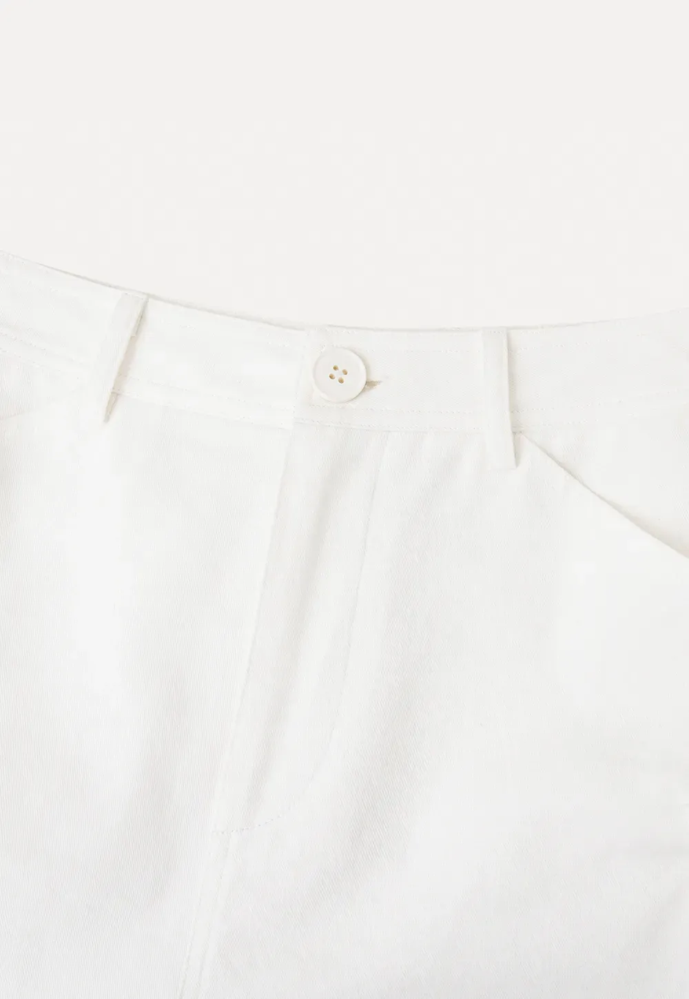 High Waist Cargo Shorts With Cuffed Hem
