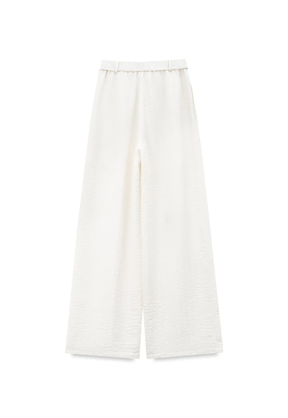 Drawstring Waist Wide Leg Casual Pants