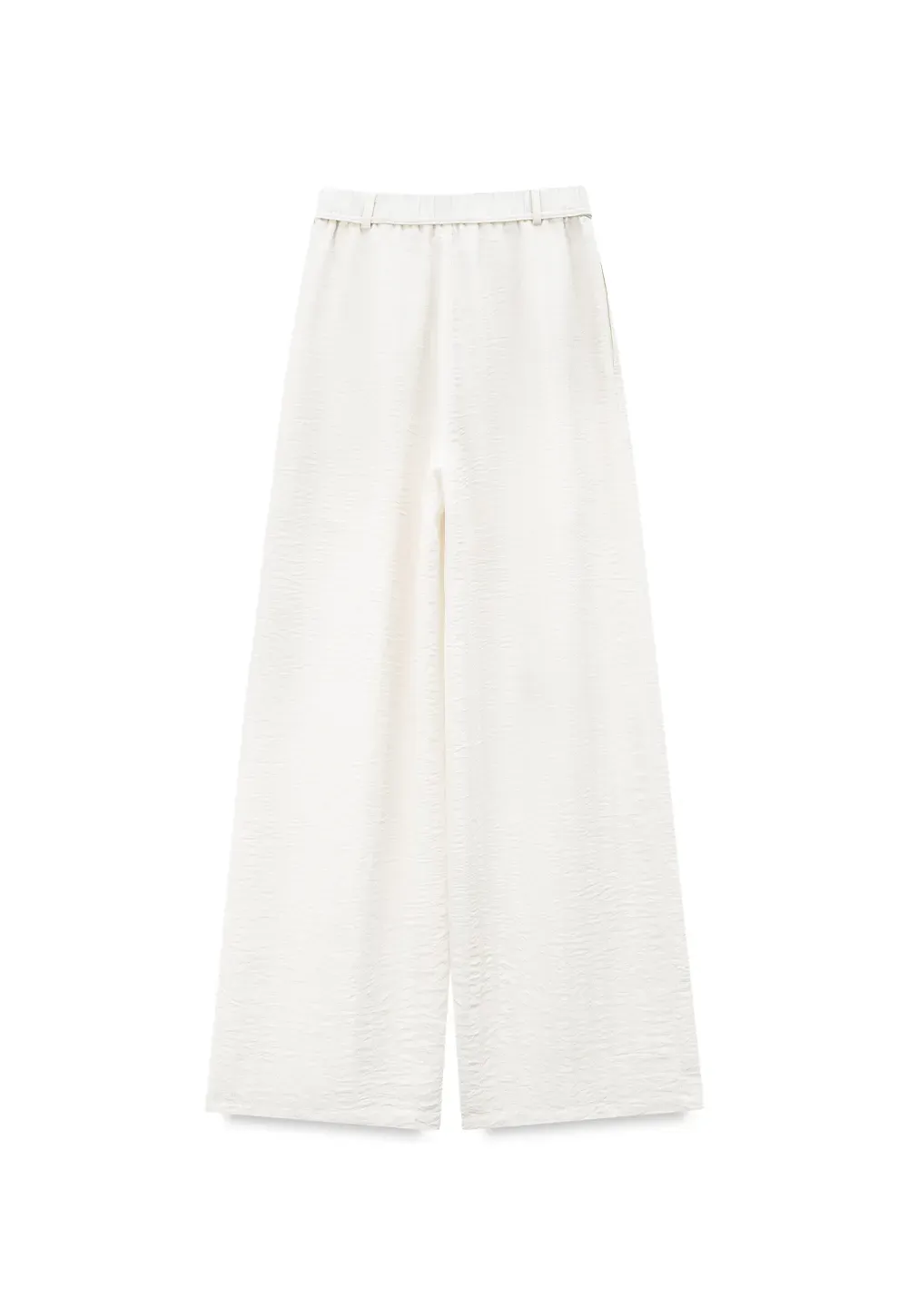 Drawstring Waist Wide Leg Casual Pants
