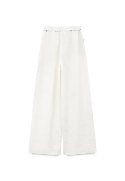 Drawstring Waist Wide Leg Casual Pants
