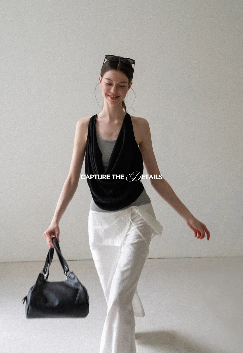 Drawstring Waist Wide Leg Casual Pants
