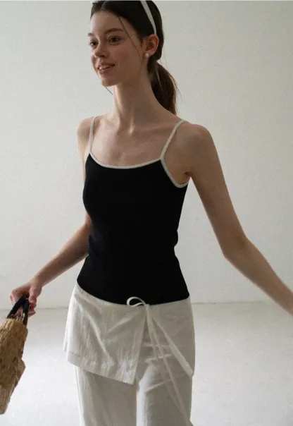 Drawstring Waist Wide Leg Casual Pants