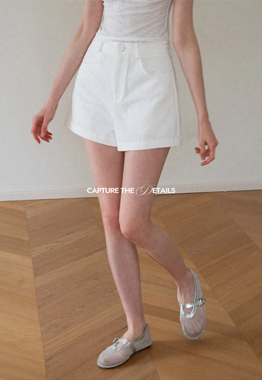 High Waist Pleated Shorts Casual Pants