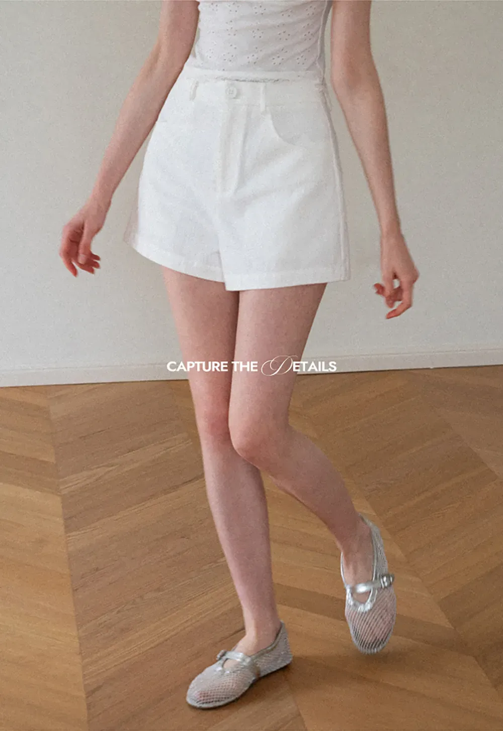 High Waist Pleated Shorts Casual Pants