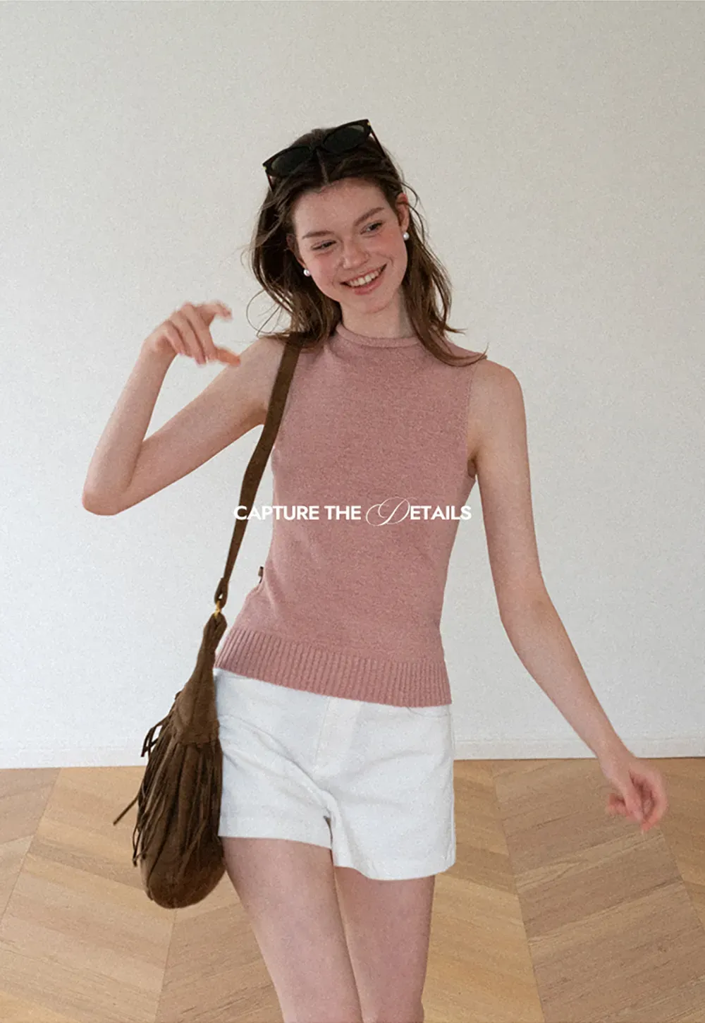 High Waist Pleated Shorts Casual Pants