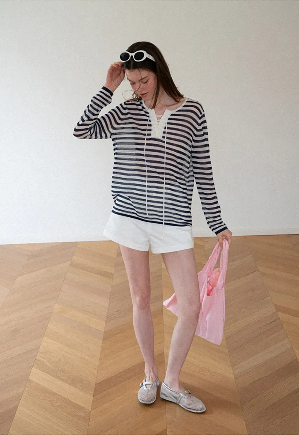 High Waist Pleated Shorts Casual Pants