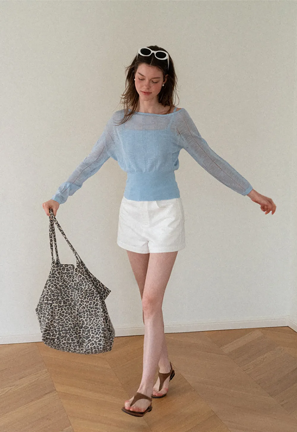 High Waist Pleated Shorts Casual Pants
