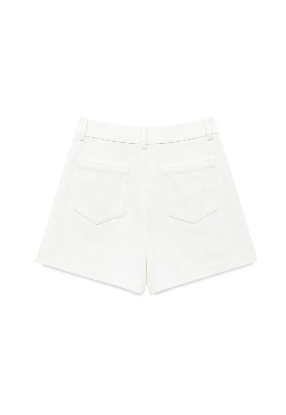 High Waist Pleated Shorts Casual Pants