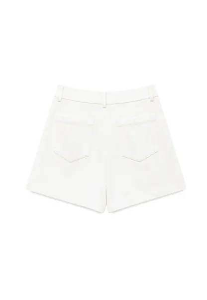High Waist Pleated Shorts Casual Pants
