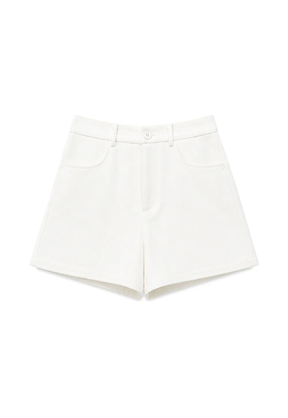 High Waist Pleated Shorts Casual Pants