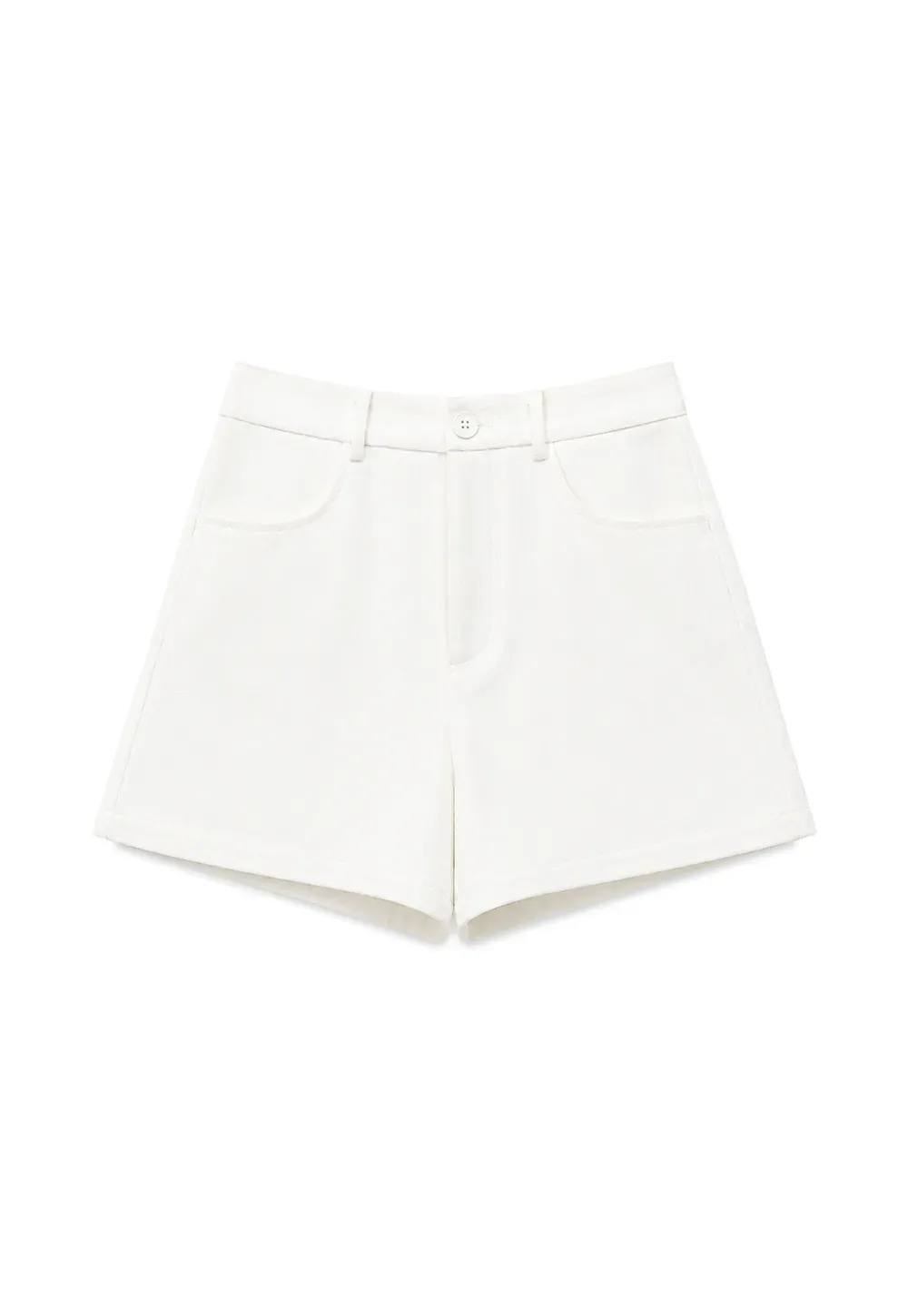 High Waist Pleated Shorts Casual Pants