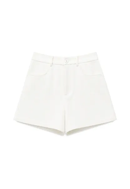 High Waist Pleated Shorts Casual Pants