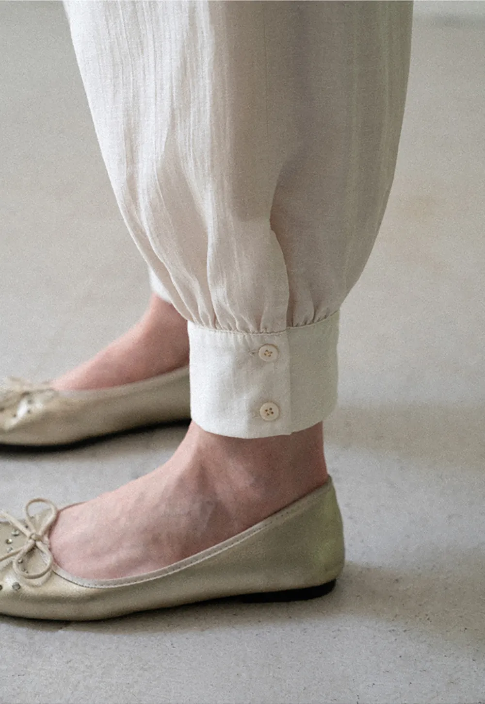 Drawstring Waist Relaxed Fit Casual Pants