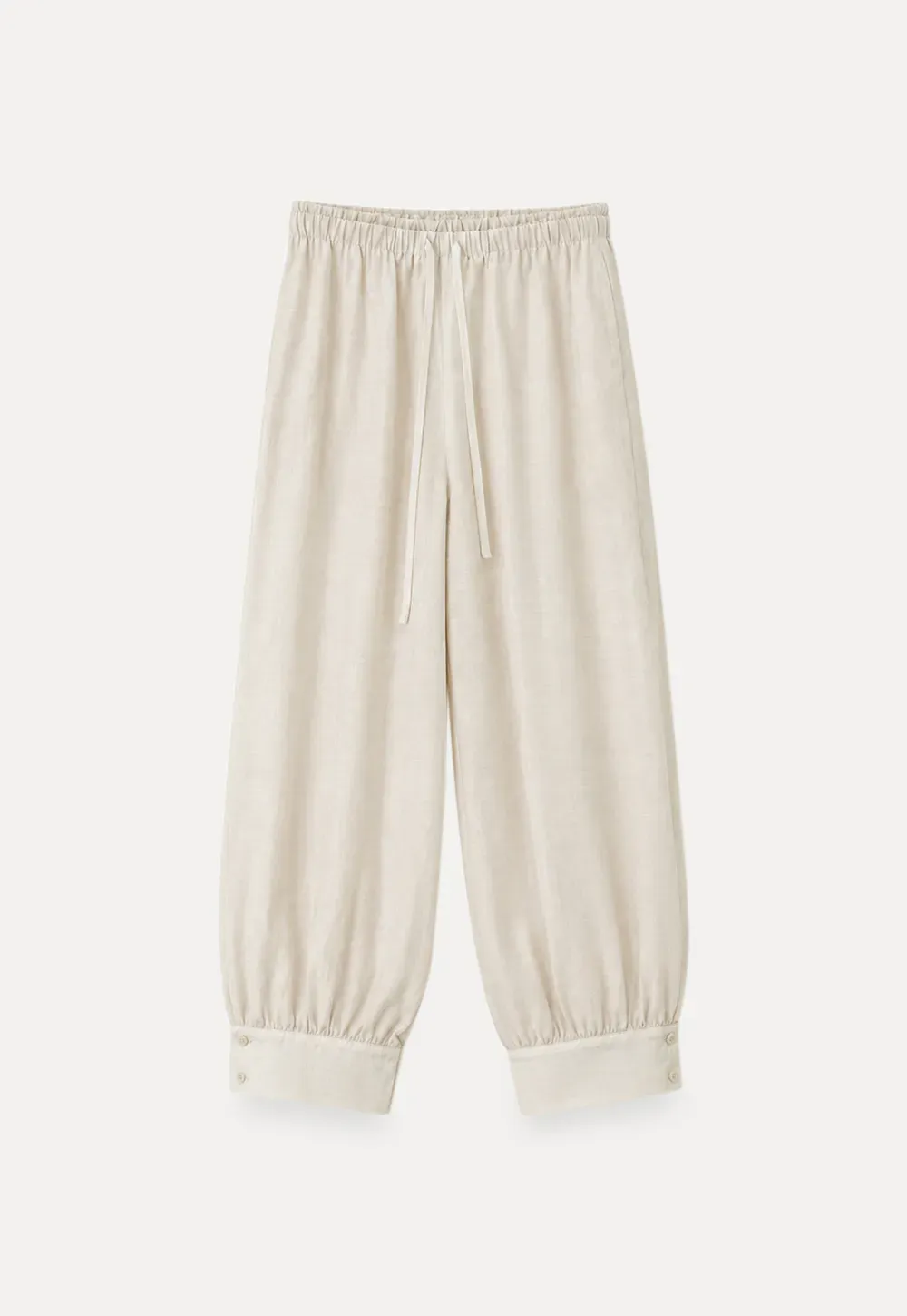 Drawstring Waist Relaxed Fit Casual Pants
