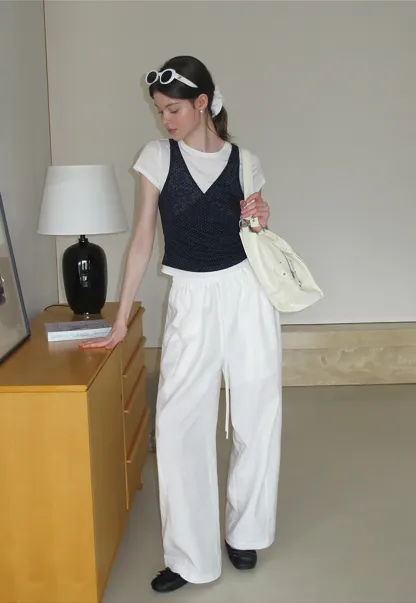 Oversized High Waist Wide Leg Casual Pants