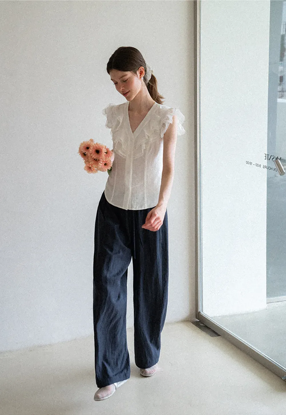 Oversized High Waist Wide Leg Casual Pants