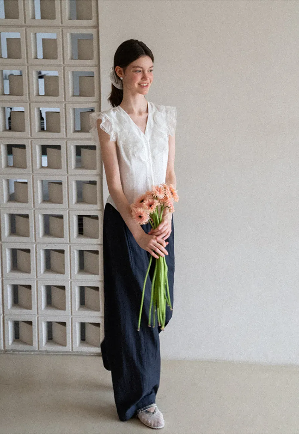 Oversized High Waist Wide Leg Casual Pants