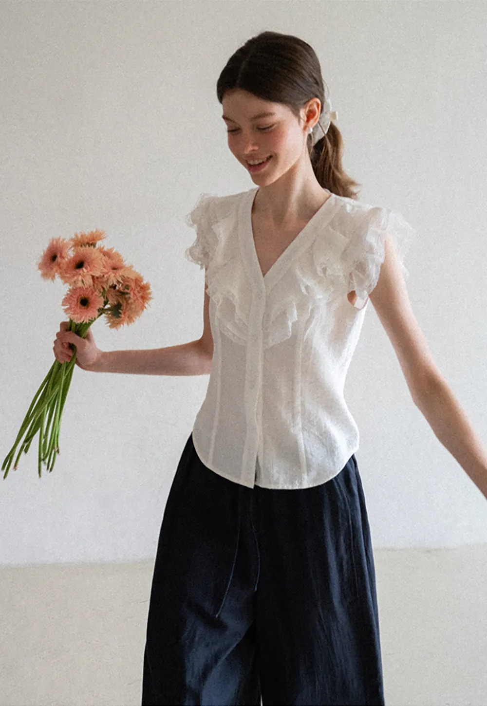 Oversized High Waist Wide Leg Casual Pants