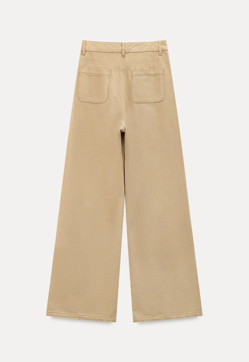 High Waist Wide Leg Straight Fit Casual Pants