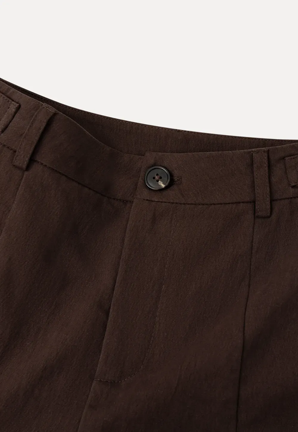 High Waist Pleated Shorts Casual Pants