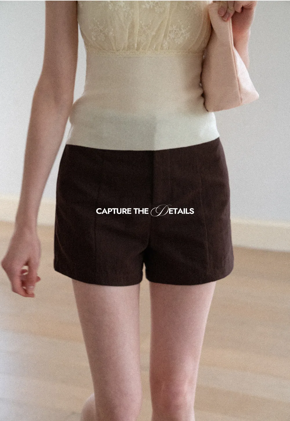High Waist Pleated Shorts Casual Pants