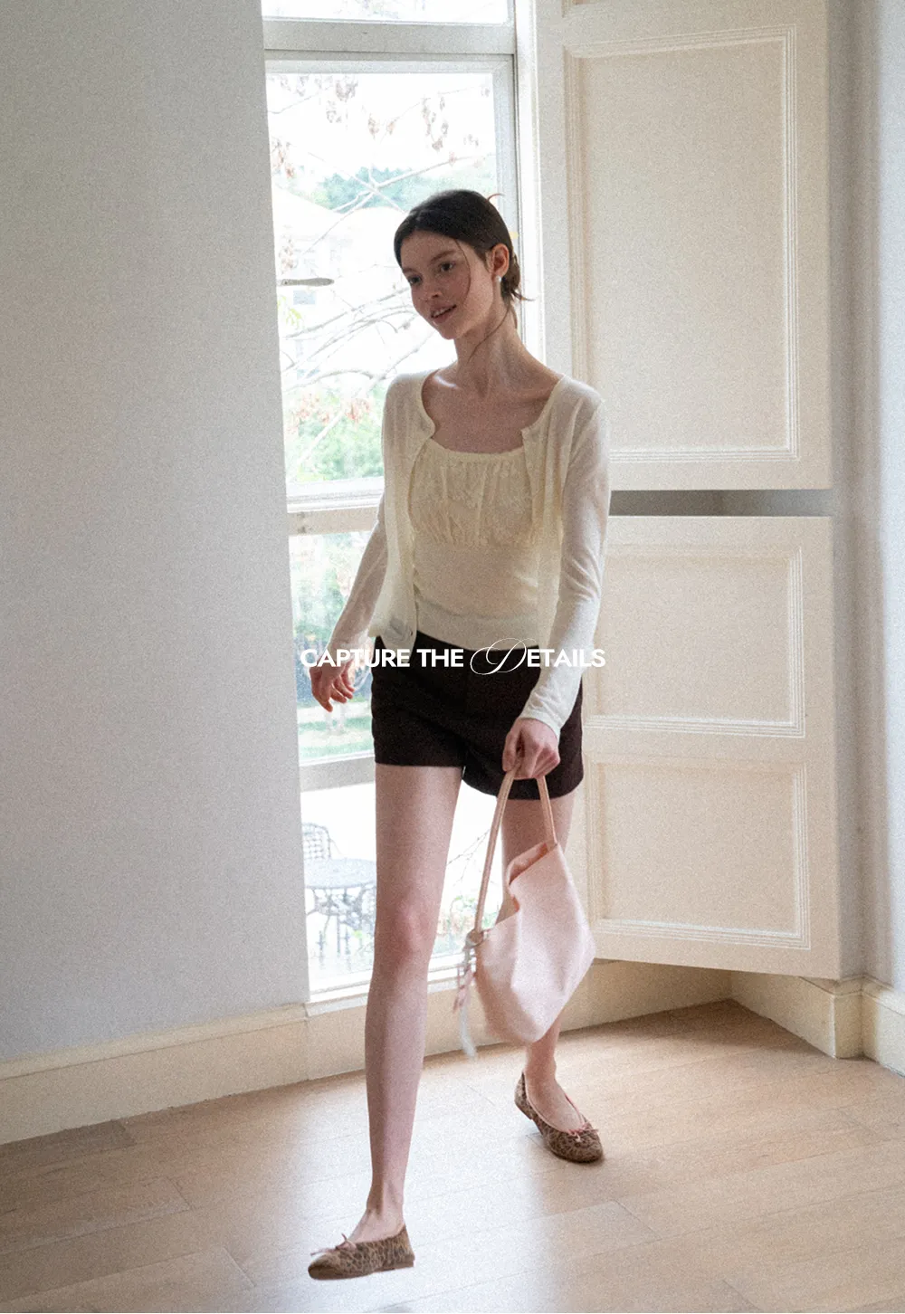 High Waist Pleated Shorts Casual Pants