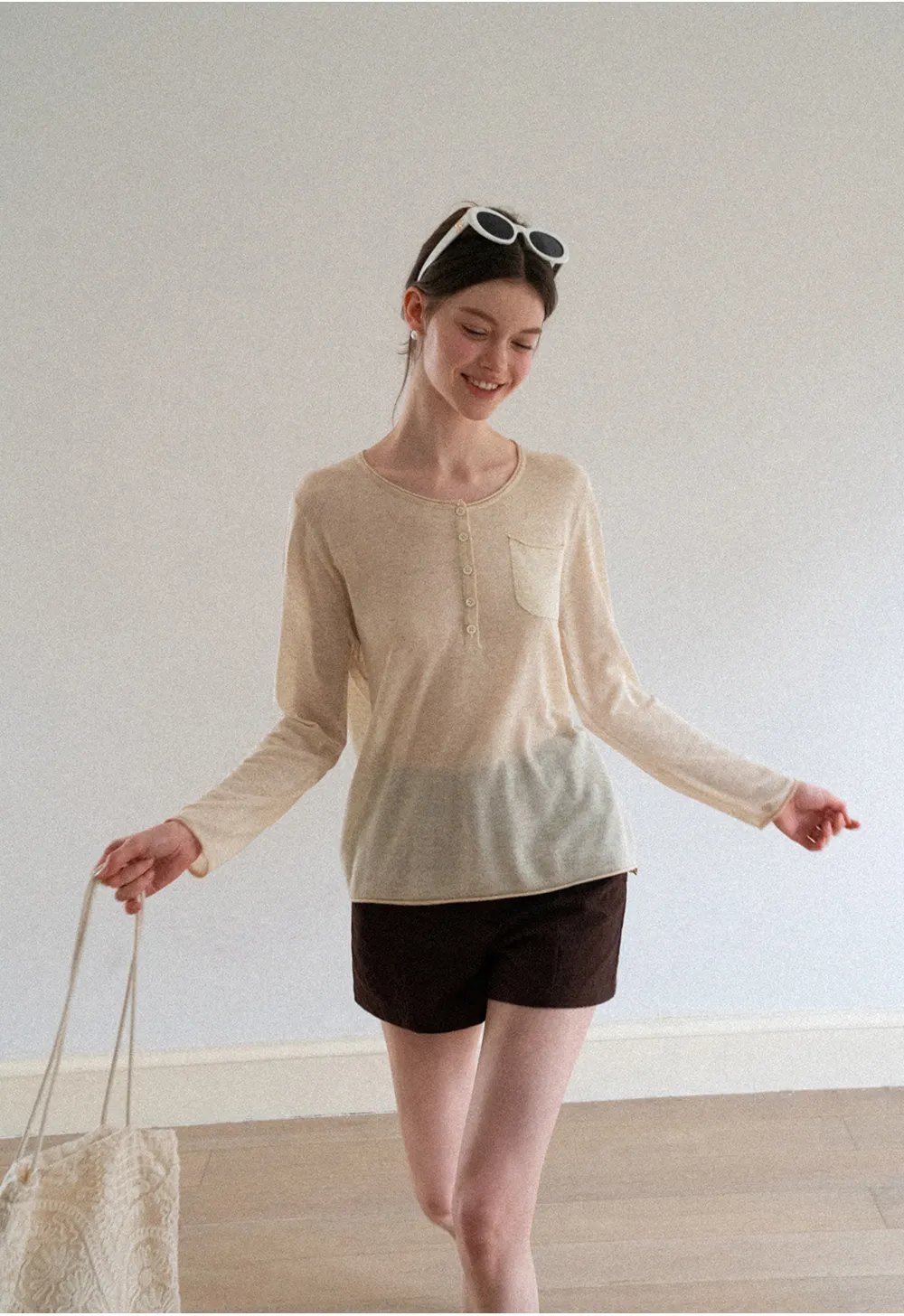High Waist Pleated Shorts Casual Pants