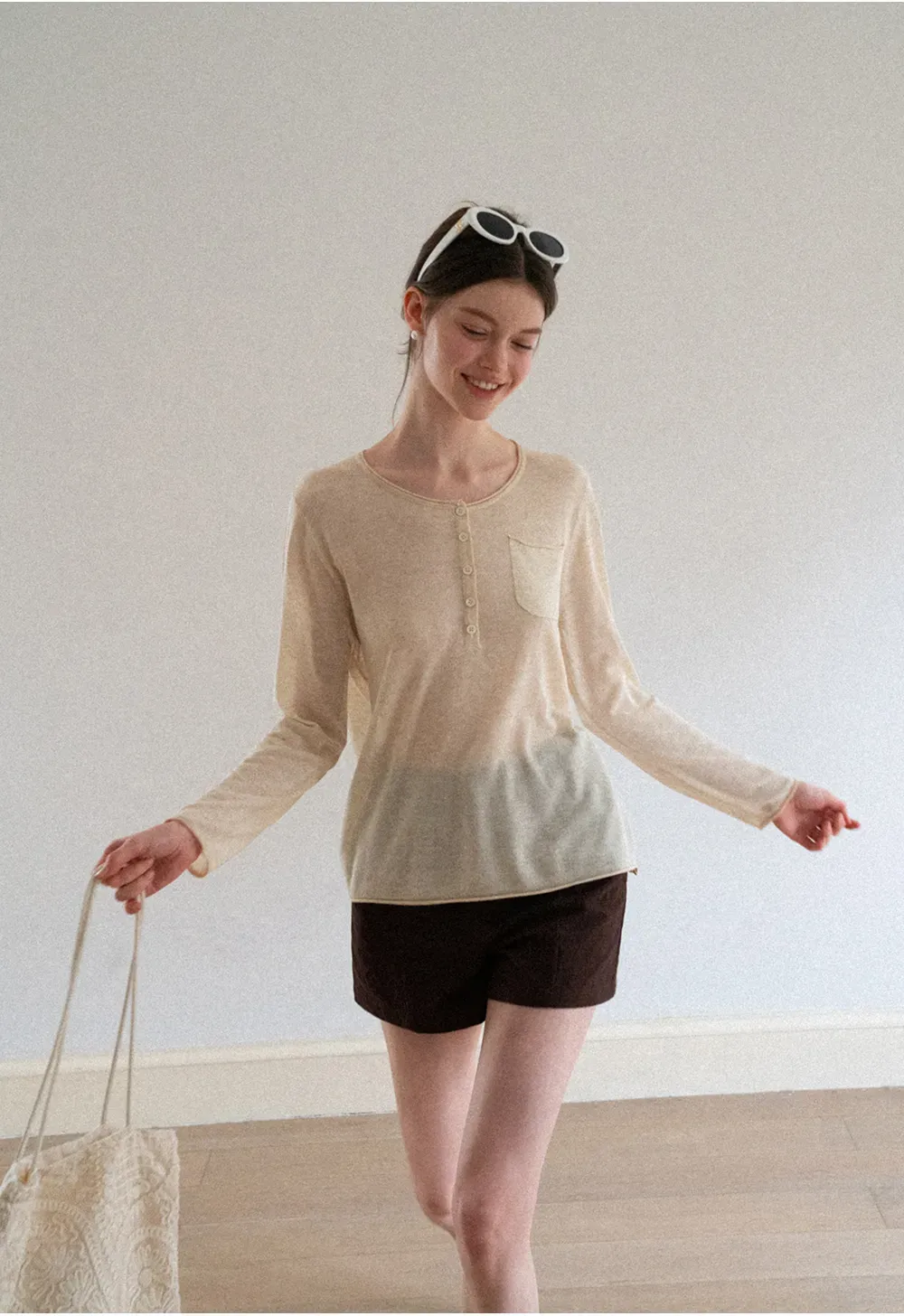 High Waist Pleated Shorts Casual Pants