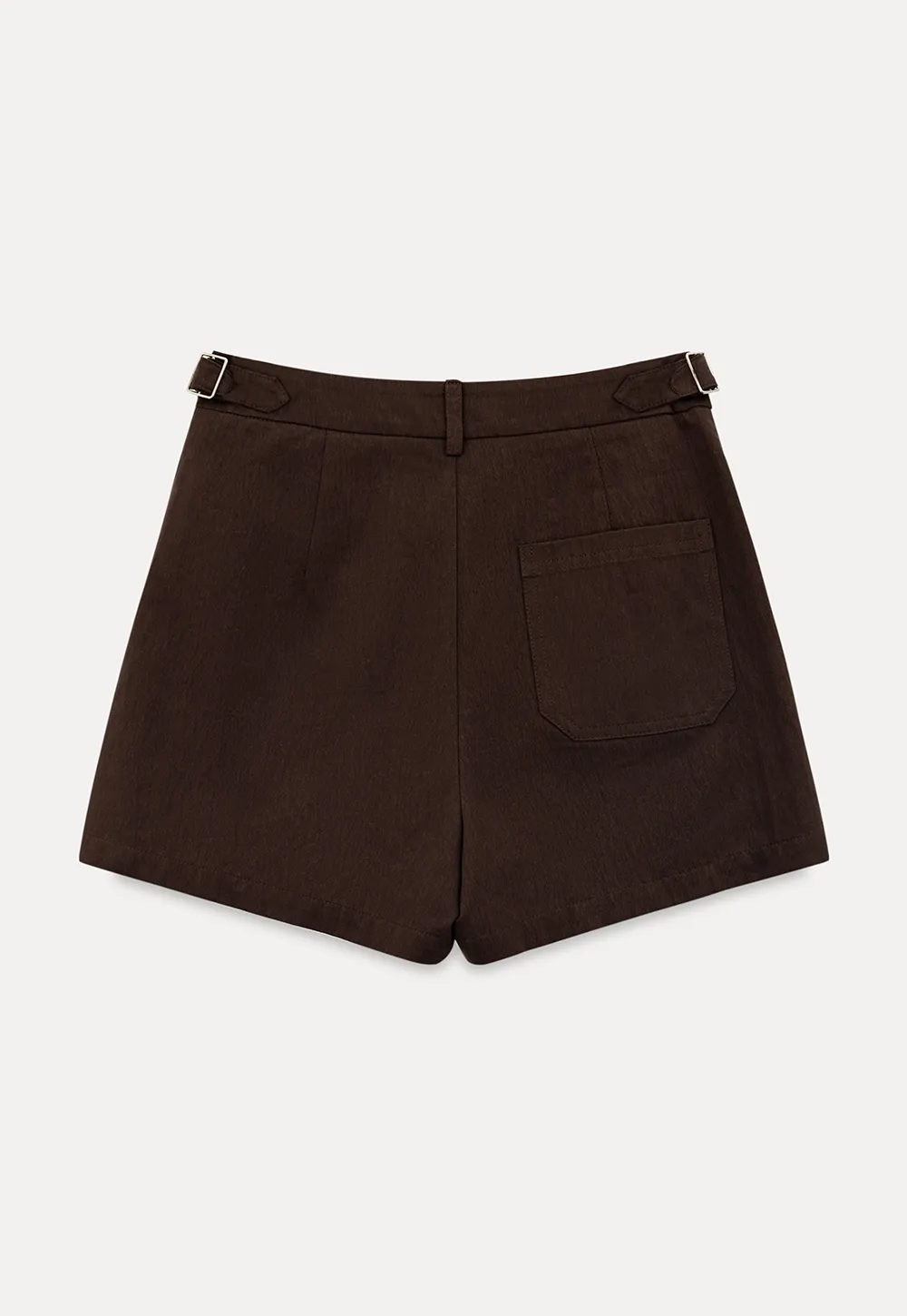 High Waist Pleated Shorts Casual Pants