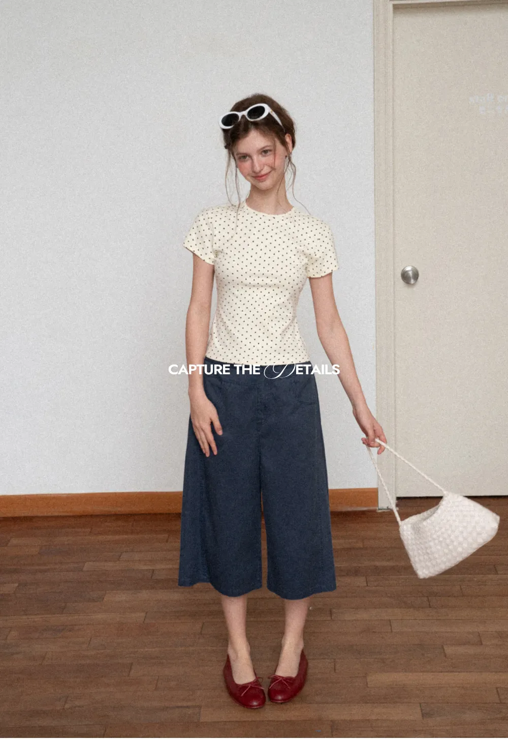 Wide Leg Cropped Casual Pants