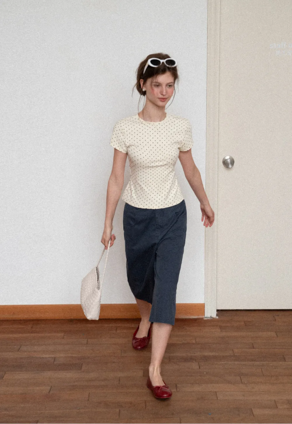 Wide Leg Cropped Casual Pants