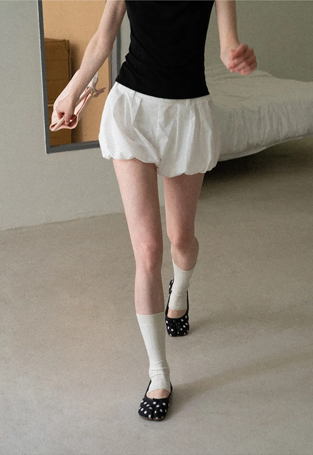 Pleated High Waist Casual Pants