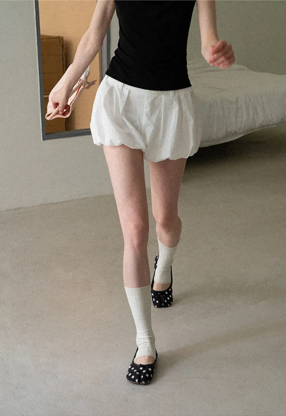 Pleated High Waist Casual Pants
