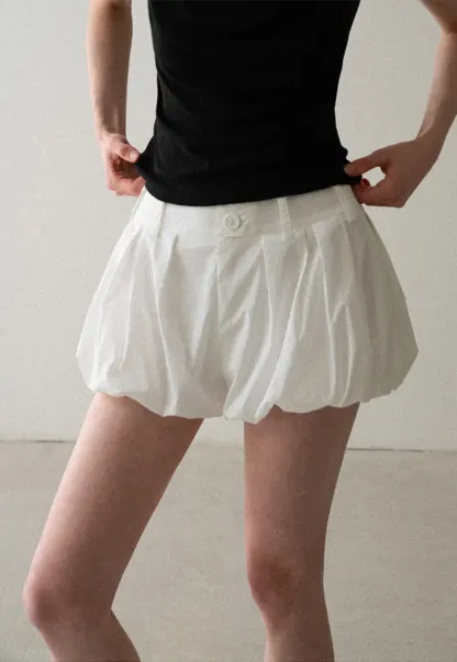 Pleated High Waist Casual Pants