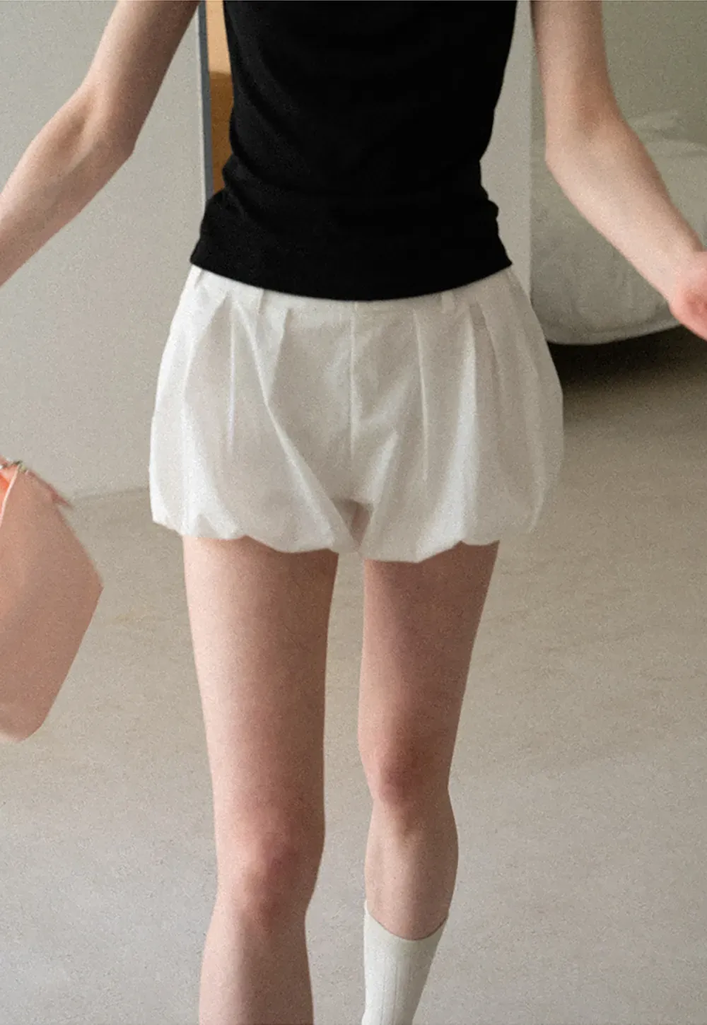 Pleated High Waist Casual Pants