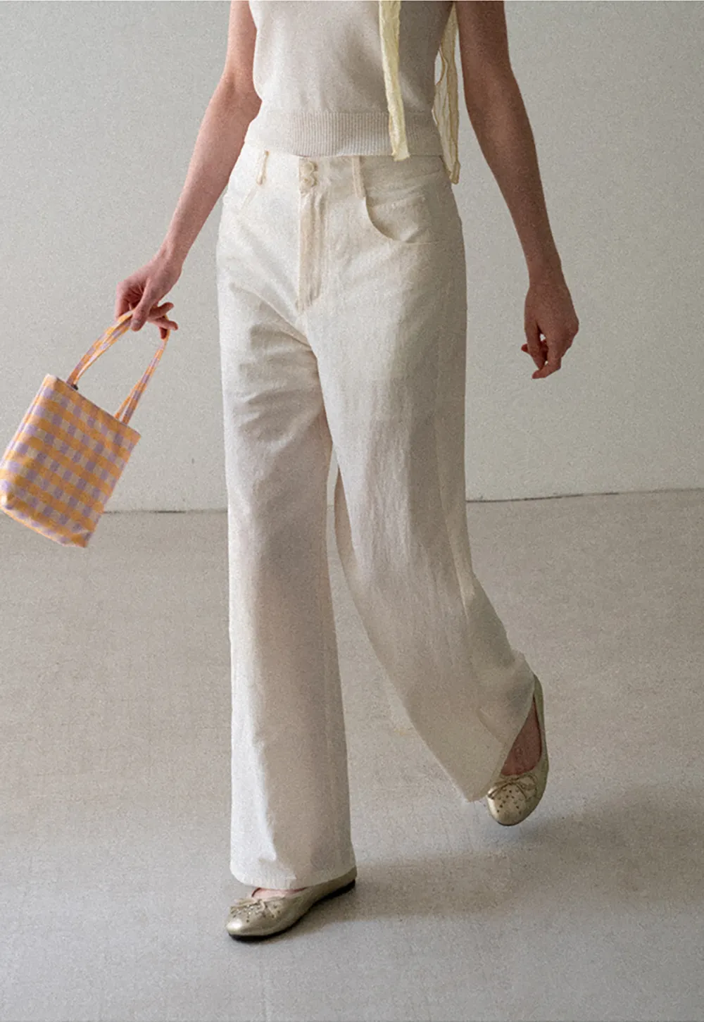 High Waist Wide Leg Casual Pants