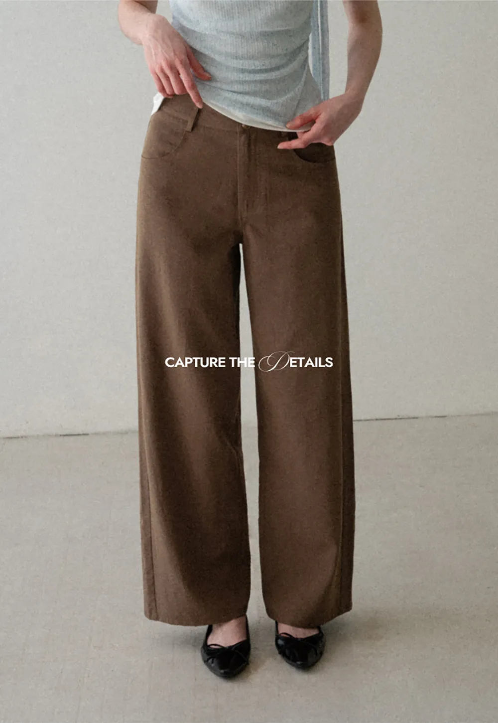 High Waist Wide Leg Casual Pants