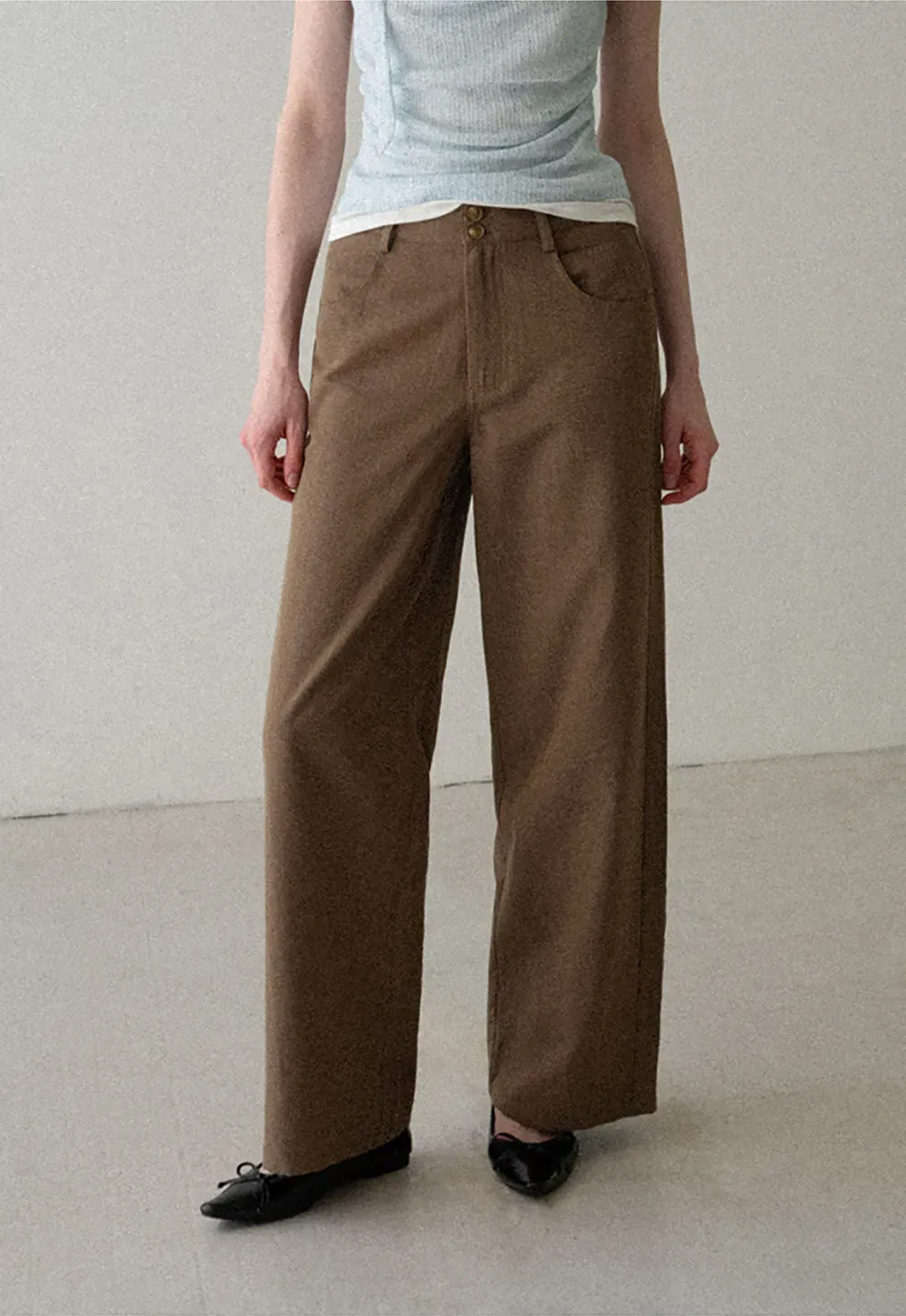 High Waist Wide Leg Casual Pants
