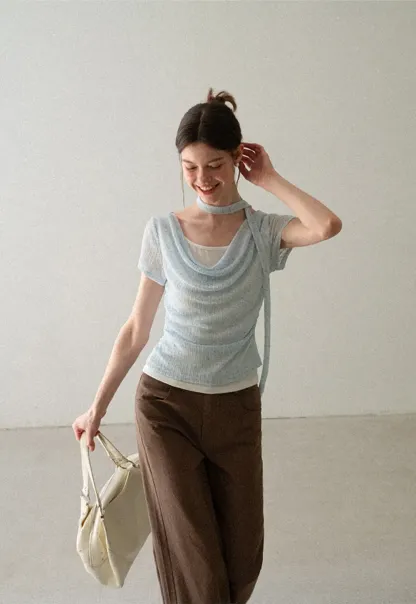 High Waist Wide Leg Casual Pants